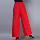CNY Retro Embroidery Jacquard Pants