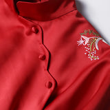CNY Ethnic Style Embroidered Cheongsam Dress