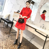 CNY Ethnic Style Embroidered Cheongsam Dress