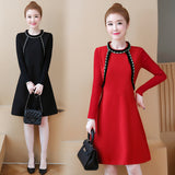 Plus-Size Embellished Midi Dress