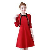 Plus-Size Embellished Midi Dress