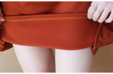 Plus-Size Long Sleeve Shift Dress