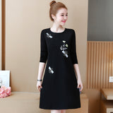 Plus-Size Embroidery Shift Dress 581325600230#3891776401737 581325600230#3891776401736 581325600230#3891776401739 581325600230#3891776401738 581325600230#3891776401735 581325600230#3891776401734