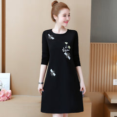 Plus-Size Embroidery Shift Dress 581325600230#3891776401737 581325600230#3891776401736 581325600230#3891776401739 581325600230#3891776401738 581325600230#3891776401735 581325600230#3891776401734