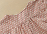 Buttoned Down Plaid Dress