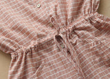 Buttoned Down Plaid Dress