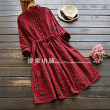Buttoned Down Plaid Shirt Dress 574835292463#3937680711817