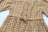 Buttoned Down Plaid Shirt Dress