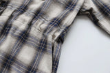 Buttoned Down Lattice Tie Plaid Shirt Dress
