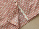 Buttoned Down Plaid Dress
