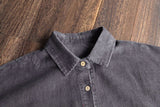Corduroy Buttoned Down Shirt Dress