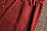 Corduroy Buttoned Down Shirt Dress