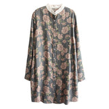 Floral Printed Shirt Dress