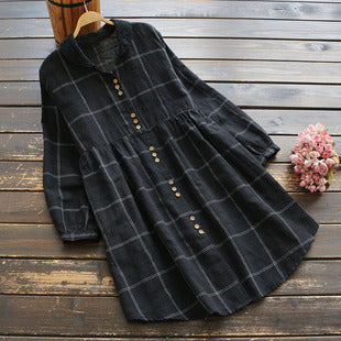 Plaid Shirt Dress