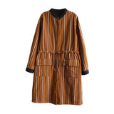 Buttoned Down Stripe Dress