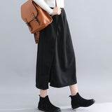 Elastic Waist A-Line Skirt