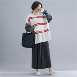 Elastic Waist Pleated A-Line Skirt [Pre-Order] Color: Black/Gray/Blue - One Size