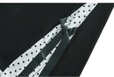 Oversize Dotted Split Hem Dress [Pre-Order] Color:  Black - One Size