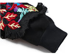 Oversize Embroidery Printed Sweatshirt Dress [Pre-Order] Color:  Black - One Size