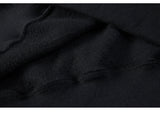 Oversize Embroidery Printed Sweatshirt Dress [Pre-Order] Color:  Black - One Size