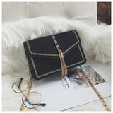 Velvet Style Chain Sling Bag [Pre-Order] Color: Brown/Black/Gray/Red