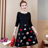 Plus-Size Floral Print Midi Dress 582964025075#3918281152361 582964025075#3918281152360 582964025075#3918281152363 582964025075#3918281152362 582964025075#3918281152364