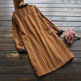 Buttoned Down Stripe Dress