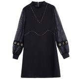 Plus-Size Embellished Midi Dress