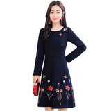 Plus-Size Floral Fit & Flare Dress