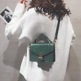 Retro Style Texture Shoulder Bag [Pre-Order] Color: Brown/Black/Green/Red 582242076463#3907992965942