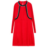 Plus-Size Embellished Midi Dress