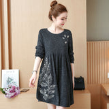 Plus-Size Babydoll Embroidery Dress 581480320165#3894905629852 581480320165#3894905629854 581480320165#3894905629848 581480320165#3894905629850 581480320165#3894905629856