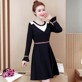 Plus-Size V-Neck Fit & Flare Dress
