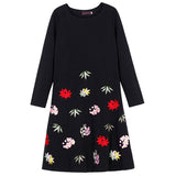 Plus-Size Floral Print Midi Dress