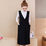 Plus-Size Sleeveless Back Button Shift Dress