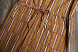 Buttoned Down Stripe Dress