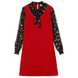 Plus-Size Floral Chiffon Shift Dress