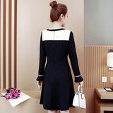 Plus-Size V-Neck Fit & Flare Dress