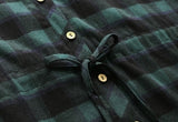 Buttoned Down Plaid Shirt Dress