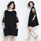 Oversize Embroidery Top Dress