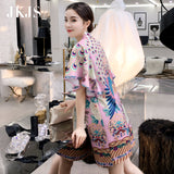 CNY Ethnic Style Embroidered Cheongsam Dress