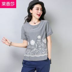 CNY Retro Style Embroidered Tops [Pre-Order] Color: Gray/Red - Size: M-2XL 569299958137#3650037372985 569299958137#3650037372984 569299958137#3650037372983 569299958137#3650037372982