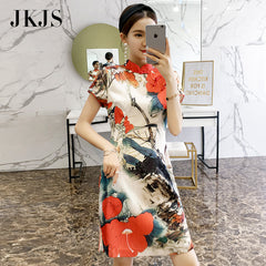CNY Ethnic Floral Embroidered Cheongsam Dress [Pre-Order] Color: Red - Size: S-XL 569623354614#3823767842861 569623354614#3823767842862 569623354614#3823767842863 569623354614#3660061444976