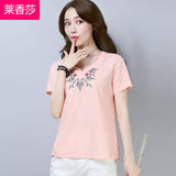 CNY Retro Style Embroidered Tops [Pre-Order] Color: Pink/Blue - Size: M-2XL 572603695222#3723599617757 572603695222#3723599617756 572603695222#3723599617755 572603695222#3723599617754