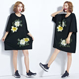 Oversized Embroidery Tops Dress