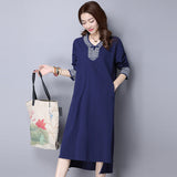 CNY Retro Style Embroidered Dress