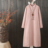 CNY Oversized Ethnic Style Embroidered Dress [Pre-Order] Color: White/Blue/Pink - One Size 557866736756#3629136130079