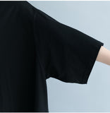 Oversize Graphic Printed Flare Top Dress [Pre-Order] Color:  Black - One Size