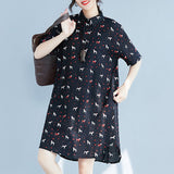 Plus-Size Graphic Printed Dress