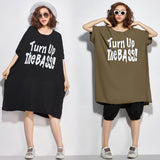 Oversize Graphic Printed Top Dress